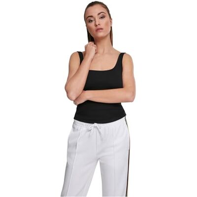 Urban Classics Damen Ladies Wide Neck Top Sport Tank Top,, per pack Schwarz (black 00007), X-Large (Herstellergröße: XL) Urban Classics Damen Ladies Wide Neck Top Sport Tank Top,, per pack Schwarz (black 00007), X-Large (Herstellergröße: XL)