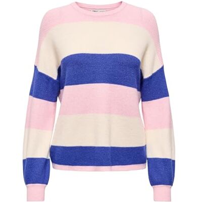 ONLY Onlatia L/S Stripe Pullover KNT Noos ONLY Onlatia L/S Stripe Pullover KNT Noos