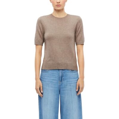 S. Oliver Weicher Kurzarm-Strickpullover aus Viskosemix S. Oliver Weicher Kurzarm-Strickpullover aus Viskosemix