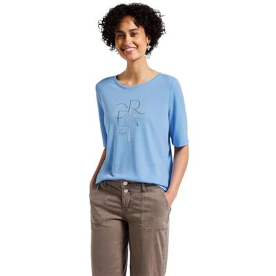 Street One SOL_Great partprint Shirt w.30er Sleeve Serenity Blue 44 Street One SOL_Great partprint Shirt w.30er Sleeve Serenity Blue 44