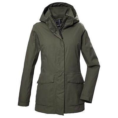 G.I.G.A. DX Damen Funktionsjacke/Outdoorjacke wasserdicht mit abzippbarer Kapuze GS 54 WMN JCKT, oliv, 44, 42871-000 G.I.G.A. DX Damen Funktionsjacke/Outdoorjacke wasserdicht mit abzippbarer Kapuze GS 54 WMN JCKT, oliv, 44, 42871-000