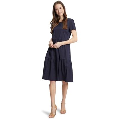 Vera Mont Damen Sommerkleid mit Stufen Night Sky,38 Vera Mont Damen Sommerkleid mit Stufen Night Sky,38