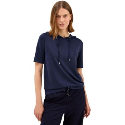 Cecil Damen Piqué Hoodie Shirt Cecil Damen Piqué Hoodie Shirt