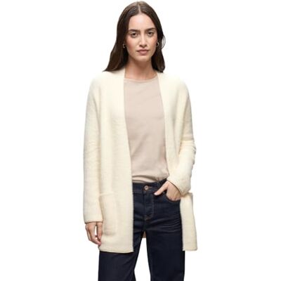 Street One Langer Federgarn Cardigan Soft beige 44 Street One Langer Federgarn Cardigan Soft beige 44