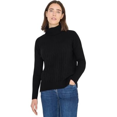 Cecil Struktur Rollkragenpullover Black S Cecil Struktur Rollkragenpullover Black S
