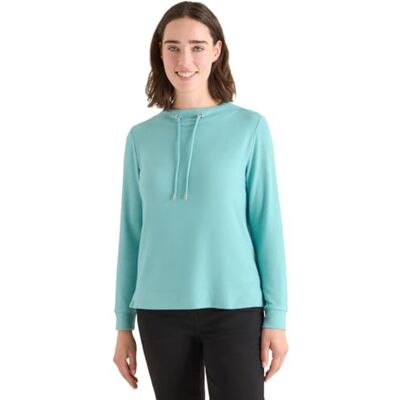 Cecil Cosy Melange Langarmshirt Foam Blue Melange XL Cecil Cosy Melange Langarmshirt Foam Blue Melange XL