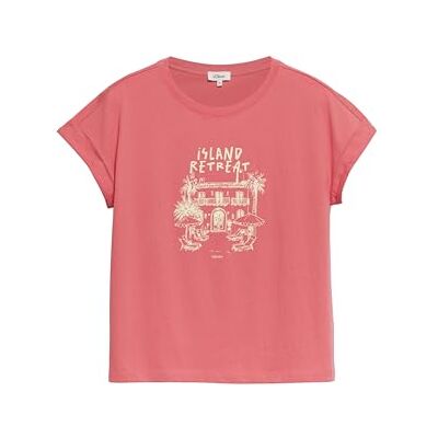 S. Oliver Damen T-Shirt – Relaxed Fit, ärmellos, Frontprint S. Oliver Damen T-Shirt – Relaxed Fit, ärmellos, Frontprint