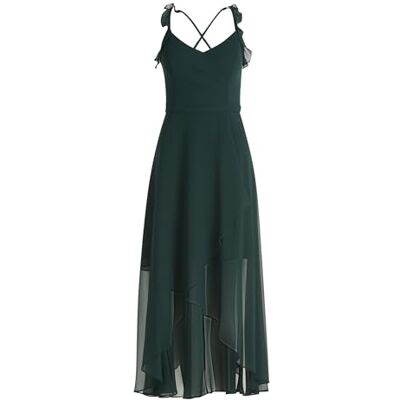 Vera Mont Damen Abendkleid mit Volant 42, Dusty Slate Vera Mont Damen Abendkleid mit Volant 42, Dusty Slate