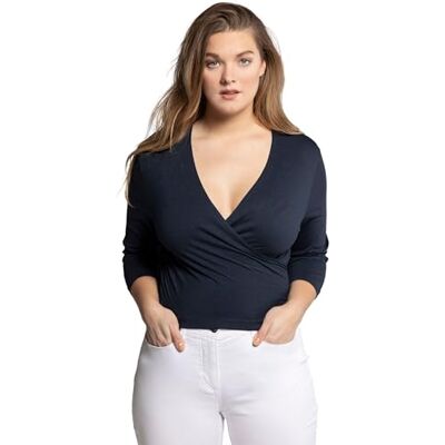 Ulla Popken , Damen, Große Größen, Bolero, Kurze Jacke, Jersey, 3/4-Arm, zum Binden Ulla Popken , Damen, Große Größen, Bolero, Kurze Jacke, Jersey, 3/4-Arm, zum Binden