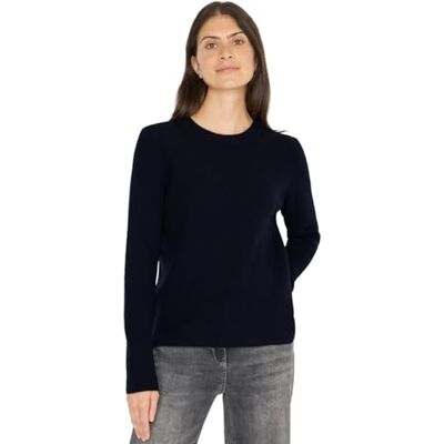 Cecil Pullover mit Strukturdetails urban Dark Blue S Cecil Pullover mit Strukturdetails urban Dark Blue S
