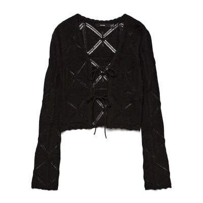 VERO MODA Vmlola Ls V-Neck Bow Cardigan Noos VERO MODA Vmlola Ls V-Neck Bow Cardigan Noos