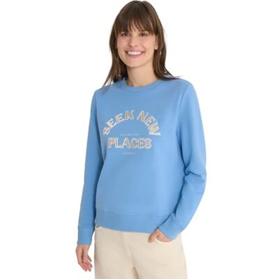 Cecil Embroidery Sweatshirt Cloud Blue M Cecil Embroidery Sweatshirt Cloud Blue M