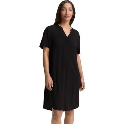 TOM TAILOR Damen 1046491 Kleid, 14482 Deep Black, 36 EU TOM TAILOR Damen 1046491 Kleid, 14482 Deep Black, 36 EU