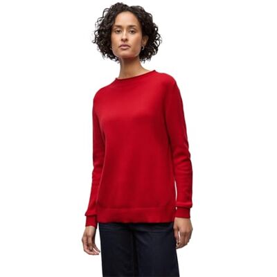 Street One Pullover mit Rollkante Racing red 46 Street One Pullover mit Rollkante Racing red 46