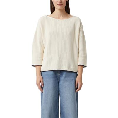 Comma Damen Sweater 2179691 0403 White 44 Comma Damen Sweater 2179691 0403 White 44