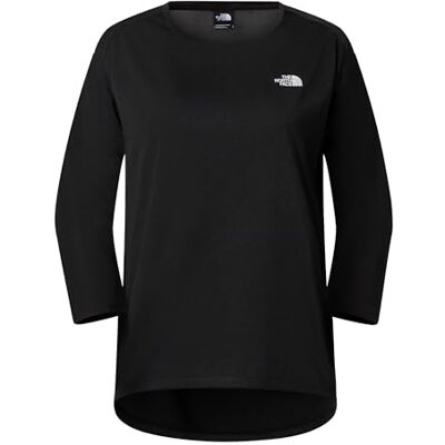 THE NORTH FACE Damen Tanken 3/4 T-Shirt, TNF Black Heather, L THE NORTH FACE Damen Tanken 3/4 T-Shirt, TNF Black Heather, L
