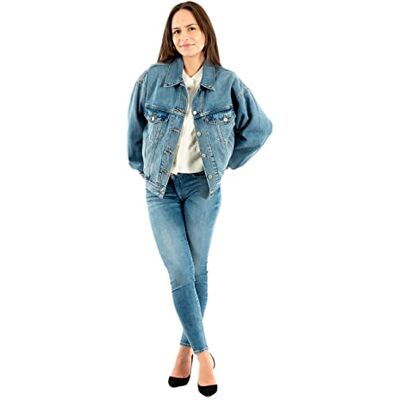 Levi's Damen Edie Packable Jacke Jacket, Soft As Butter Mid, M Levi's Damen Edie Packable Jacke Jacket, Soft As Butter Mid, M