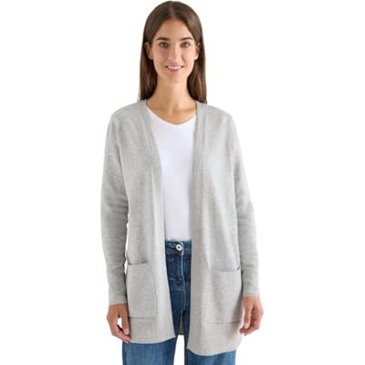Cecil Offener Cosy Cardigan Chalk Grey Melange S Cecil Offener Cosy Cardigan Chalk Grey Melange S