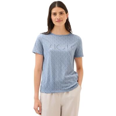 Cecil Damen Ausbrenner-Shirt mit Wording Cecil Damen Ausbrenner-Shirt mit Wording