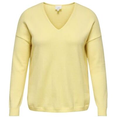 ONLY Carmakoma Damen Carmargareta Ls Pullover KNT Noos, Sunlight, M EU ONLY Carmakoma Damen Carmargareta Ls Pullover KNT Noos, Sunlight, M EU
