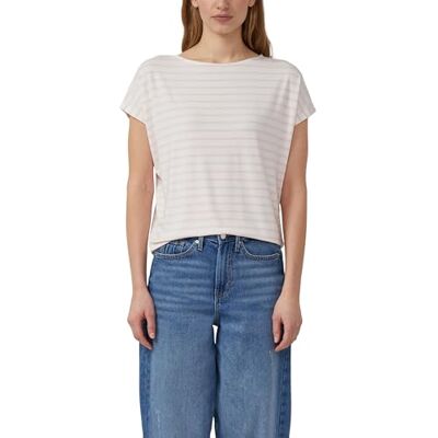 S. Oliver Fließendes Jersey-Shirt mit überschnittenen Schultern S. Oliver Fließendes Jersey-Shirt mit überschnittenen Schultern