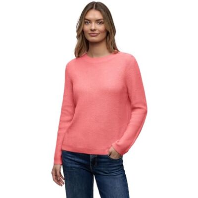 Street One Pullover mit Knopfdetail Striking Coral Mel. 42 Street One Pullover mit Knopfdetail Striking Coral Mel. 42