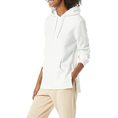 Amazon Damen Tunika-Sweatshirt aus Fleece mit Kapuze, Elfenbein, XS Amazon Damen Tunika-Sweatshirt aus Fleece mit Kapuze, Elfenbein, XS
