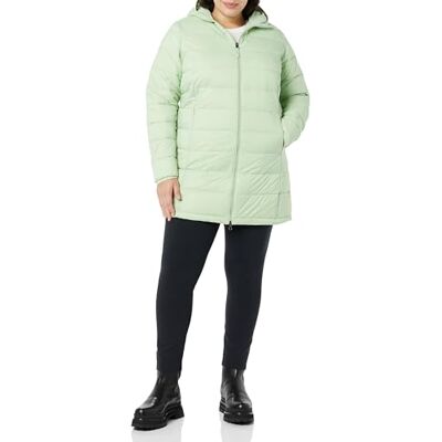 Amazon Damen Leichte, Wasserabweisende und Verstaubare Steppjacke mit Kapuze (Auch in Großen Größen Erhältlich), Salbeigrün, L Amazon Damen Leichte, Wasserabweisende und Verstaubare Steppjacke mit Kapuze (Auch in Großen Größen Erhältlich), Salbeigrün, L