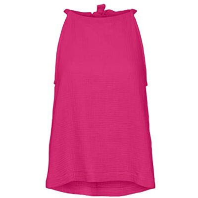 VERO MODA Damen Vmnatali Nia Halterneck WVN Top, Pink Yarrow, L EU VERO MODA Damen Vmnatali Nia Halterneck WVN Top, Pink Yarrow, L EU
