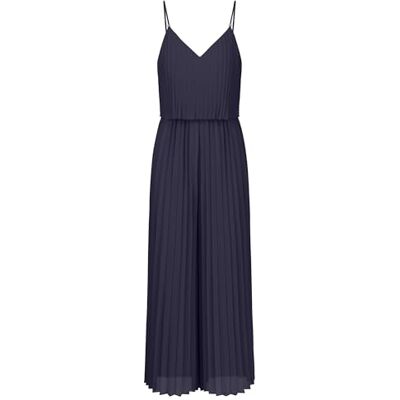 Apart Damen Plissee-Overall, 2-in-1-Look, Overall mit weitem Bein, rückenfreies Outfit mit V-Ausschnitt, ärmelloses Kleid, geflochtene Spaghettiträger mit Perle, Kleidung für Hochzeitsgäste Apart Damen Plissee-Overall, 2-in-1-Look, Overall mit weitem Bein, rückenfreies Outfit mit V-Ausschnitt, ärmelloses Kleid, geflochtene Spaghettiträger mit Perle, Kleidung für Hochzeitsgäste