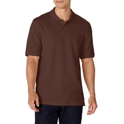 Amazon Herren Polohemd aus Baumwollpiqué in normaler Passform (erhältlich in Übergrößen), Rich Hazel, L Amazon Herren Polohemd aus Baumwollpiqué in normaler Passform (erhältlich in Übergrößen), Rich Hazel, L