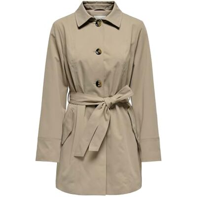 JDY Damen isadora Trenchcoat OTW Hab, Weathered Teak, 38 JDY Damen isadora Trenchcoat OTW Hab, Weathered Teak, 38