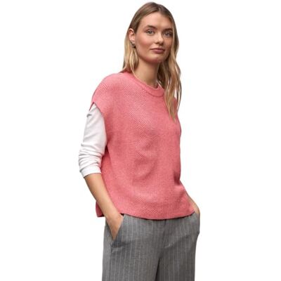 Street One Ärmelloser Chenille Pullover Striking Coral 40 Street One Ärmelloser Chenille Pullover Striking Coral 40
