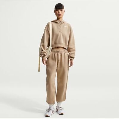Nike Sportswear Phoenix Fleece Verkürzter Oversize-Henley-Hoodie Für Damen, Linen/Sail, IF0258-286, M Nike Sportswear Phoenix Fleece Verkürzter Oversize-Henley-Hoodie Für Damen, Linen/Sail, IF0258-286, M