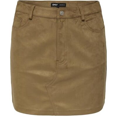 ONLY Onltulip Life Faux Suede Skirt OTW ONLY Onltulip Life Faux Suede Skirt OTW