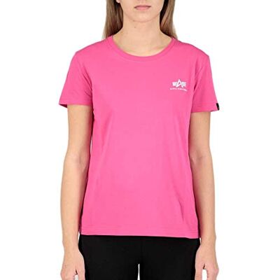 Alpha Damen Basic T Small Logo Wmn Hemd, 651-magenta, Alpha Damen Basic T Small Logo Wmn Hemd, 651-magenta,