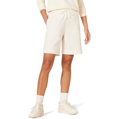 Amazon Damen Fleece-Bermudashorts mit Hoher Taille, 20,3cm Beininnenlänge (Erhältlich in Übergröße), Eierschalenweiß, XXL Amazon Damen Fleece-Bermudashorts mit Hoher Taille, 20,3cm Beininnenlänge (Erhältlich in Übergröße), Eierschalenweiß, XXL