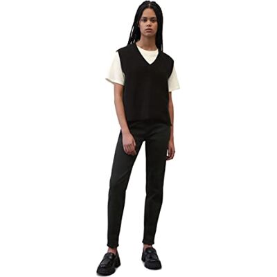 Marc O' Polo Denim Damen Pullunder aus Bio-Baumwolle ärmellos, Schwarz (Black), XXS Marc O' Polo Denim Damen Pullunder aus Bio-Baumwolle ärmellos, Schwarz (Black), XXS