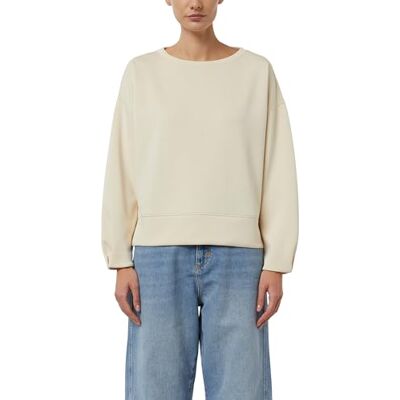 Comma Weiches Sweatshirt mit Faltendetail am Arm Comma Weiches Sweatshirt mit Faltendetail am Arm