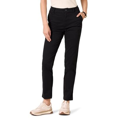 Amazon Damen Hose mit hoher Taille, schmale Passform, durchgehend, gerades Bein, Khaki, Schwarz, 38-40 Lang Amazon Damen Hose mit hoher Taille, schmale Passform, durchgehend, gerades Bein, Khaki, Schwarz, 38-40 Lang