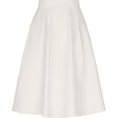 Apart Damen Satin A-Linien-Rock, fließender Midirock mit hoher Taille, eleganter Faltenrock mit Taschen, formelles Party-Outfit, Rock für Hochzeitsgäste, Cocktail- und Abendmode Apart Damen Satin A-Linien-Rock, fließender Midirock mit hoher Taille, eleganter Faltenrock mit Taschen, formelles Party-Outfit, Rock für Hochzeitsgäste, Cocktail- und Abendmode