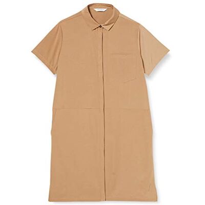 SPARKZ COPENHAGEN Damen Ina Shirt Dress Lässiges Business-Kleid Not Applicable, Kamel, S SPARKZ COPENHAGEN Damen Ina Shirt Dress Lässiges Business-Kleid Not Applicable, Kamel, S