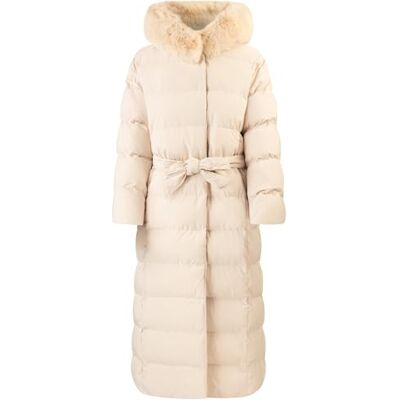 Apart Damen-Winterjacke, warm gepolsterter langer Mantel, abnehmbare Kunstpelzkapuze, Taillengürteldesign, Reißverschlusstaschen, warmer Steppmantel, perfekt für Kälteschutz und Alltag Apart Damen-Winterjacke, warm gepolsterter langer Mantel, abnehmbare Kunstpelzkapuze, Taillengürteldesign, Reißverschlusstaschen, warmer Steppmantel, perfekt für Kälteschutz und Alltag