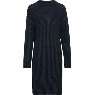 camel active Damen Strickkleid mit Stehkragen Dunkelblau, Womenswear-L camel active Damen Strickkleid mit Stehkragen Dunkelblau, Womenswear-L