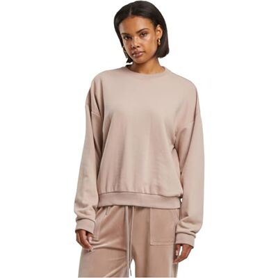 Urban Classics Damen Ladies Oversized Light Terry Crewneck duskrose, S Urban Classics Damen Ladies Oversized Light Terry Crewneck duskrose, S