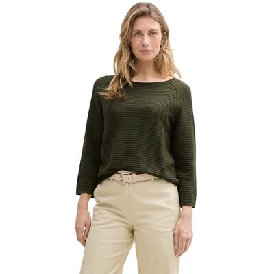 TOM TAILOR Slim Chino Hose mit Gürtel, True Green, 34/30 TOM TAILOR Slim Chino Hose mit Gürtel, True Green, 34/30