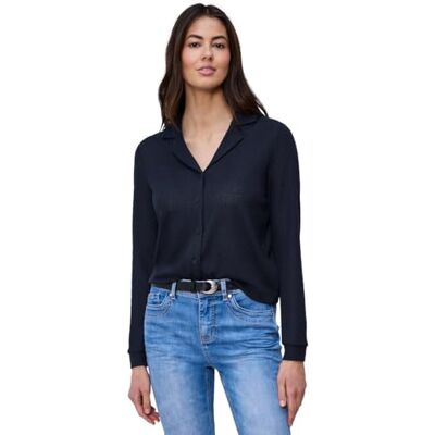 Street One Langarm Jacke mit V-Neck Shadowed Navy 40 Street One Langarm Jacke mit V-Neck Shadowed Navy 40