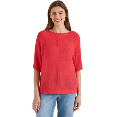 Cecil Dolman Pullover mit U-Boot-Ausschnitt Coral XXL Cecil Dolman Pullover mit U-Boot-Ausschnitt Coral XXL