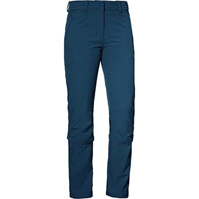 Schöffel Damen Pants Engadin1 Zip Off, elastische Damen Hose mit Zip-Off Funktion, kühlende und schnell trocknende Outdoor Hose für Frauen, Dress Blues, 48 Schöffel Damen Pants Engadin1 Zip Off, elastische Damen Hose mit Zip-Off Funktion, kühlende und schnell trocknende Outdoor Hose für Frauen, Dress Blues, 48
