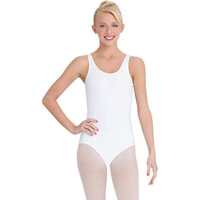 Capezio , Klassischer V-Ausschnitt, Camisole, Trikot für Damen, Weiss/opulenter Garten, XL Capezio , Klassischer V-Ausschnitt, Camisole, Trikot für Damen, Weiss/opulenter Garten, XL